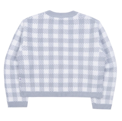 TARGETTO(ターゲット) GINGHAM CHECK CARDIGAN_LIGHT BLUE