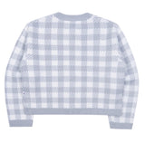 TARGETTO(ターゲット) GINGHAM CHECK CARDIGAN_LIGHT BLUE