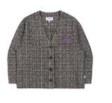 TARGETTO(ターゲット) TWEED CHECK CARDIGAN_DARK GREY