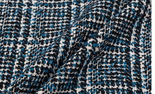 TARGETTO(ターゲット) TWEED CHECK CARDIGAN_BLUE GREEN