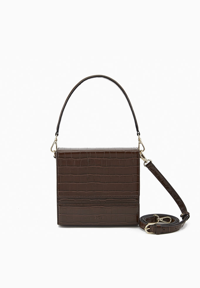 BBYB(ビービーワイビー)  Croc Lily Bag (Chestnut Brown)