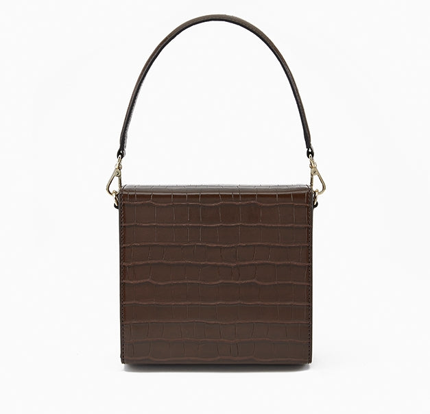 BBYB(ビービーワイビー)  Croc Lily Bag (Chestnut Brown)