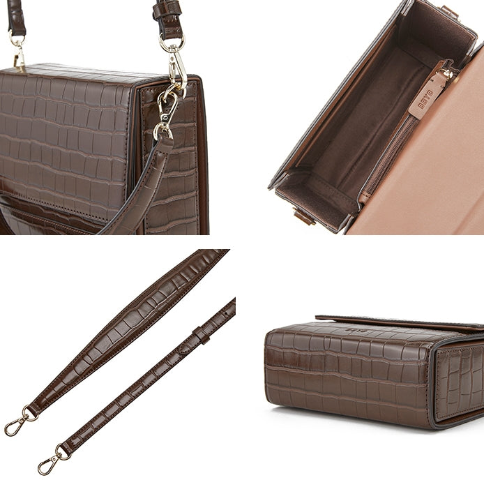 BBYB(ビービーワイビー)  Croc Lily Bag (Chestnut Brown)