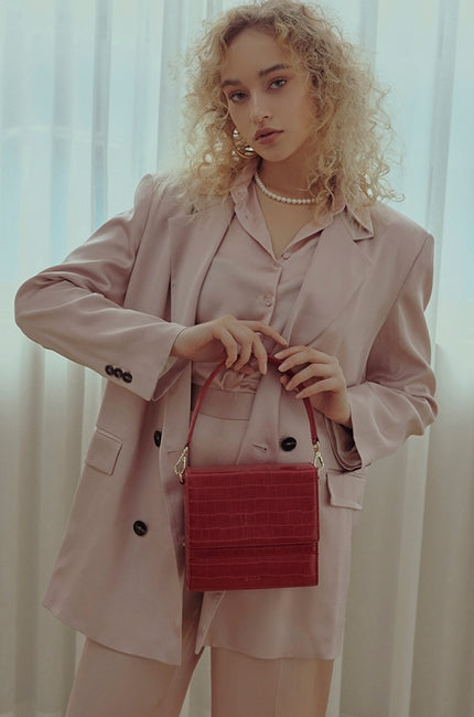 BBYB(ビービーワイビー)  Croc Lily Bag (Samba Red)