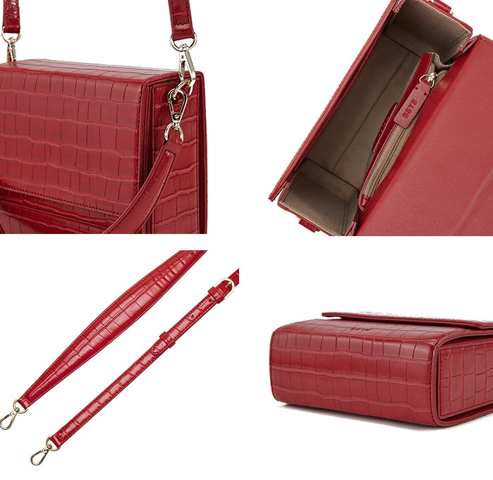 BBYB(ビービーワイビー)  Croc Lily Bag (Samba Red)