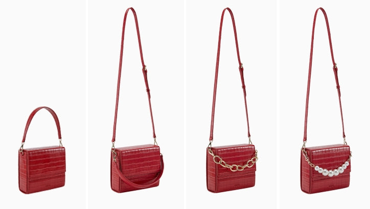BBYB(ビービーワイビー)  Croc Lily Bag (Samba Red)