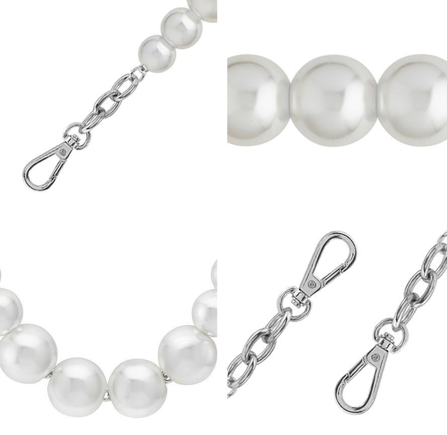 BBYB(ビービーワイビー) Pearl Chain strap (Silver)