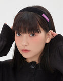 TARGETTO(ターゲット)  CORDUROY HAIR BAND_BLACK