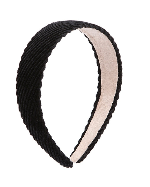 TARGETTO(ターゲット)  CORDUROY HAIR BAND_BLACK