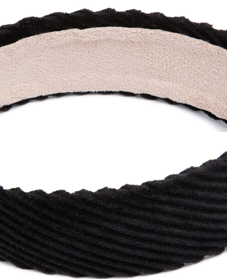 TARGETTO(ターゲット)  CORDUROY HAIR BAND_BLACK