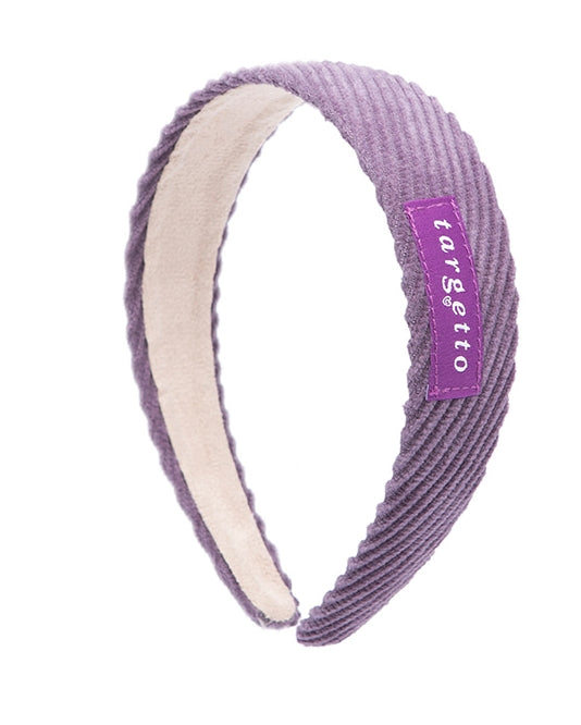 TARGETTO(ターゲット)  CORDUROY HAIR BAND_LIGHT PURPLE