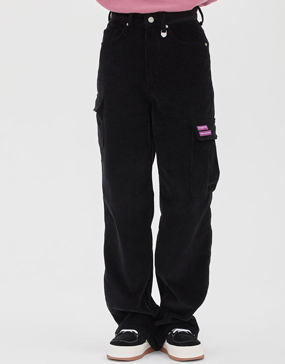 TARGETTO(ターゲット)  CORDUROY WIDE CARGO PANTS_BLACK