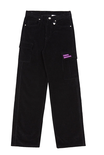 TARGETTO(ターゲット)  CORDUROY WIDE CARGO PANTS_BLACK
