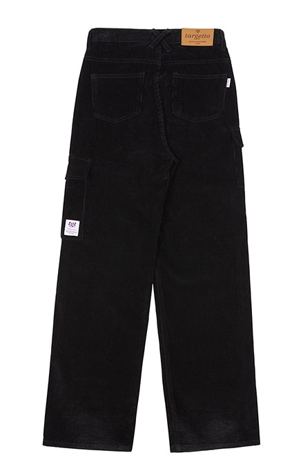 TARGETTO(ターゲット)  CORDUROY WIDE CARGO PANTS_BLACK