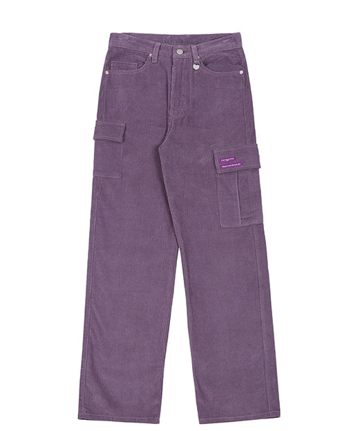 TARGETTO(ターゲット)  CORDUROY WIDE CARGO PANTS_LIGHT PURPLE