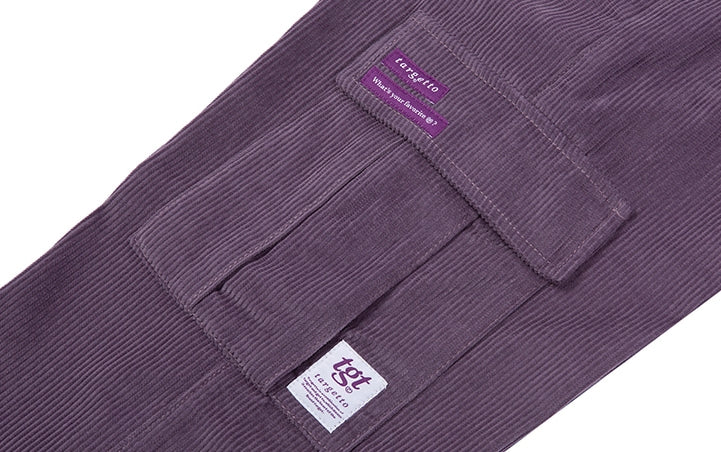 TARGETTO(ターゲット)  CORDUROY WIDE CARGO PANTS_LIGHT PURPLE