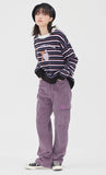TARGETTO(ターゲット) KEY RING STRIPE KNIT_BLACK