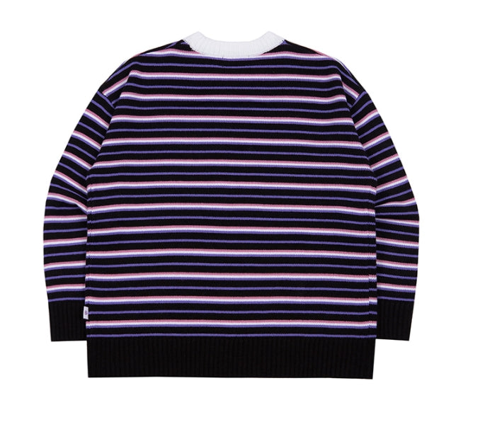 TARGETTO(ターゲット) KEY RING STRIPE KNIT_BLACK