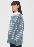 TARGETTO(ターゲット) KEY RING STRIPE KNIT_BLUE GREEN