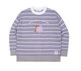 TARGETTO(ターゲット) KEY RING STRIPE KNIT_LIGHT GREY