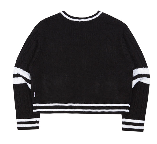 TARGETTO(ターゲット) COMBI CABLE CARDIGAN_BLACK