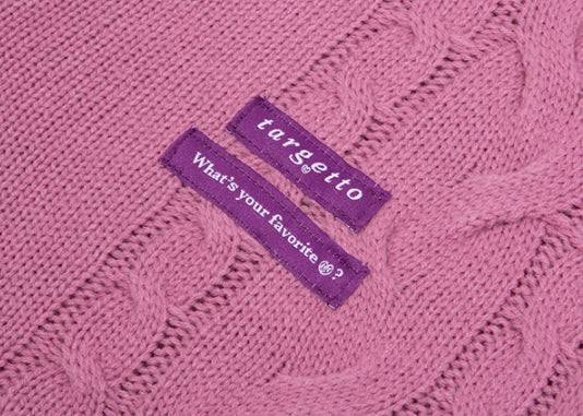 TARGETTO(ターゲット) COMBI CABLE CARDIGAN_DARK PINK