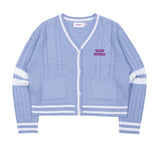 TARGETTO(ターゲット) COMBI CABLE CARDIGAN_LIGHT BLUE