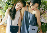 オルモストブルー(Almost Blue) DENIM HALF MOON CROSS BAG
