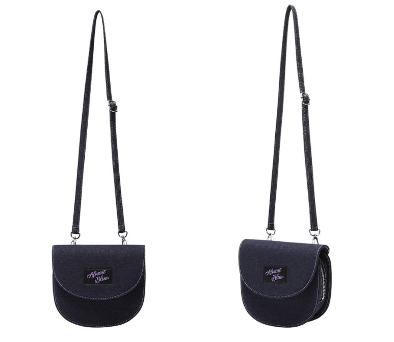 オルモストブルー(Almost Blue) DENIM HALF MOON CROSS BAG