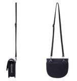 オルモストブルー(Almost Blue) DENIM HALF MOON CROSS BAG
