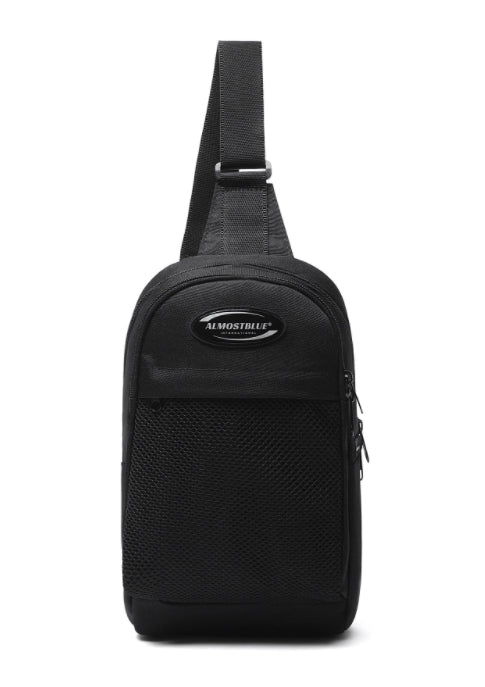 オルモストブルー(Almost Blue) RUBBER LOGO SLING BAG