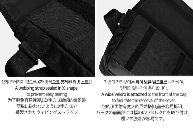 オルモストブルー(Almost Blue) RUBBER LOGO MESSENGER BAG