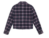 ロマンティッククラウン(ROMANTIC CROWN)    WOMANS CHECK JACKET_NAVY