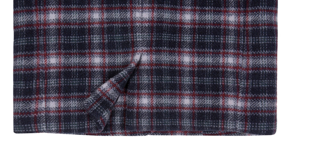 ロマンティッククラウン(ROMANTIC CROWN)    WOMANS CHECK JACKET_NAVY