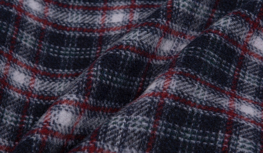 ロマンティッククラウン(ROMANTIC CROWN)    WOMANS CHECK JACKET_NAVY