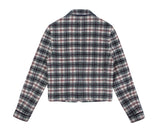 ロマンティッククラウン(ROMANTIC CROWN)      WOMANS CHECK JACKET_OATMEAL