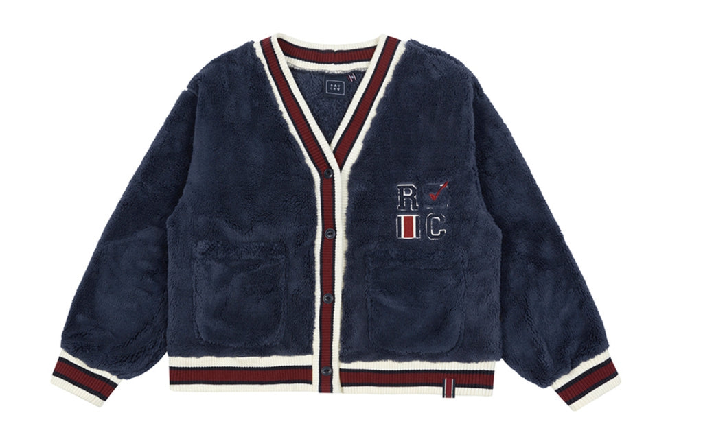 ロマンティッククラウン(ROMANTIC CROWN)      WOMANS RC LINING CARDIGAN_NAVY