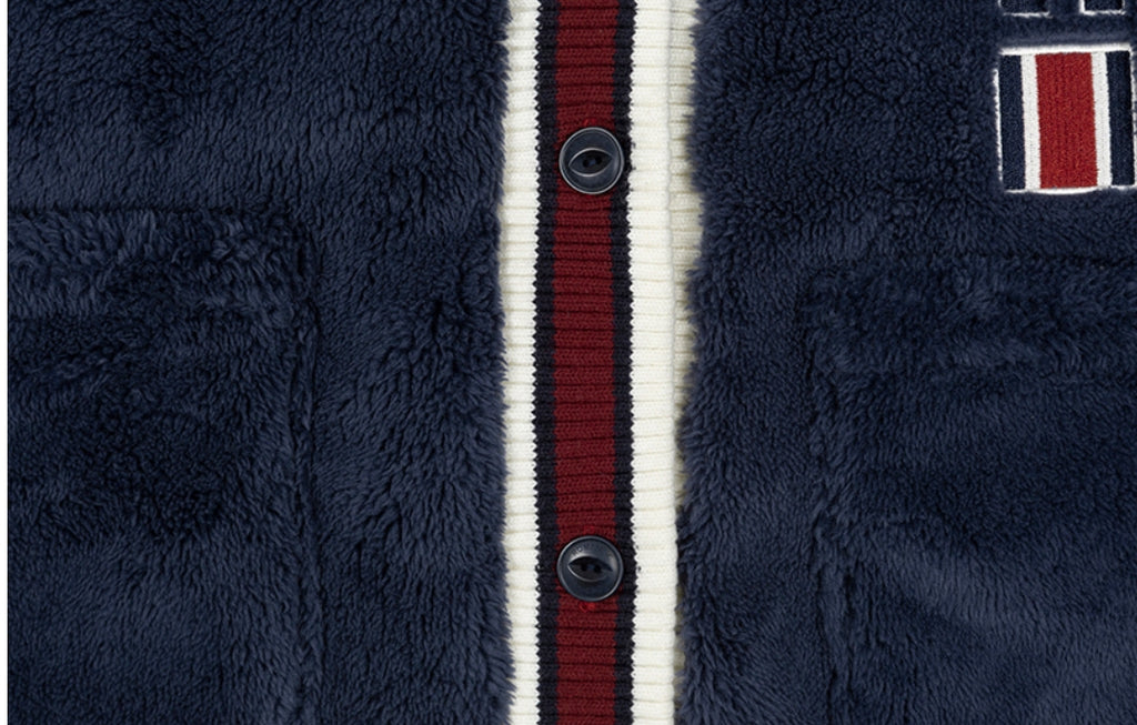 ロマンティッククラウン(ROMANTIC CROWN)      WOMANS RC LINING CARDIGAN_NAVY