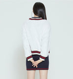 ロマンティッククラウン(ROMANTIC CROWN)   WOMANS RC LINING CARDIGAN_OATMEAL