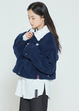 ロマンティッククラウン(ROMANTIC CROWN)   WOMANS WINTER SHERPA JACKET_NAVY