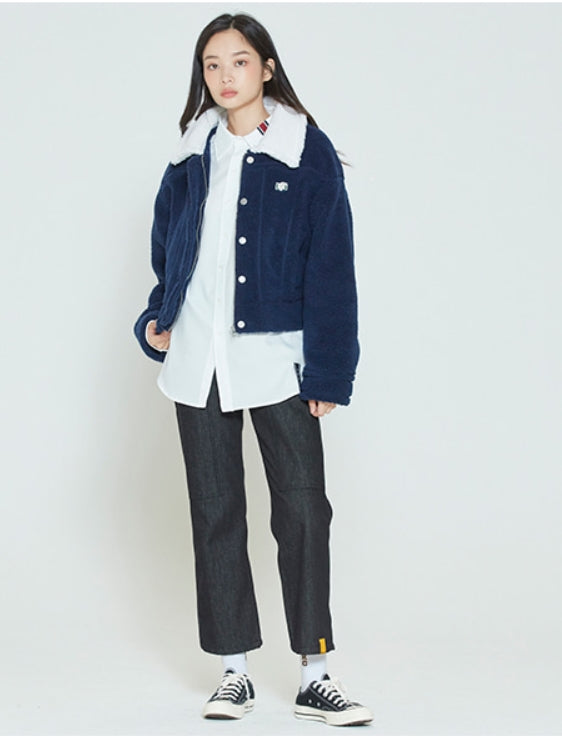 ロマンティッククラウン(ROMANTIC CROWN)   WOMANS WINTER SHERPA JACKET_NAVY