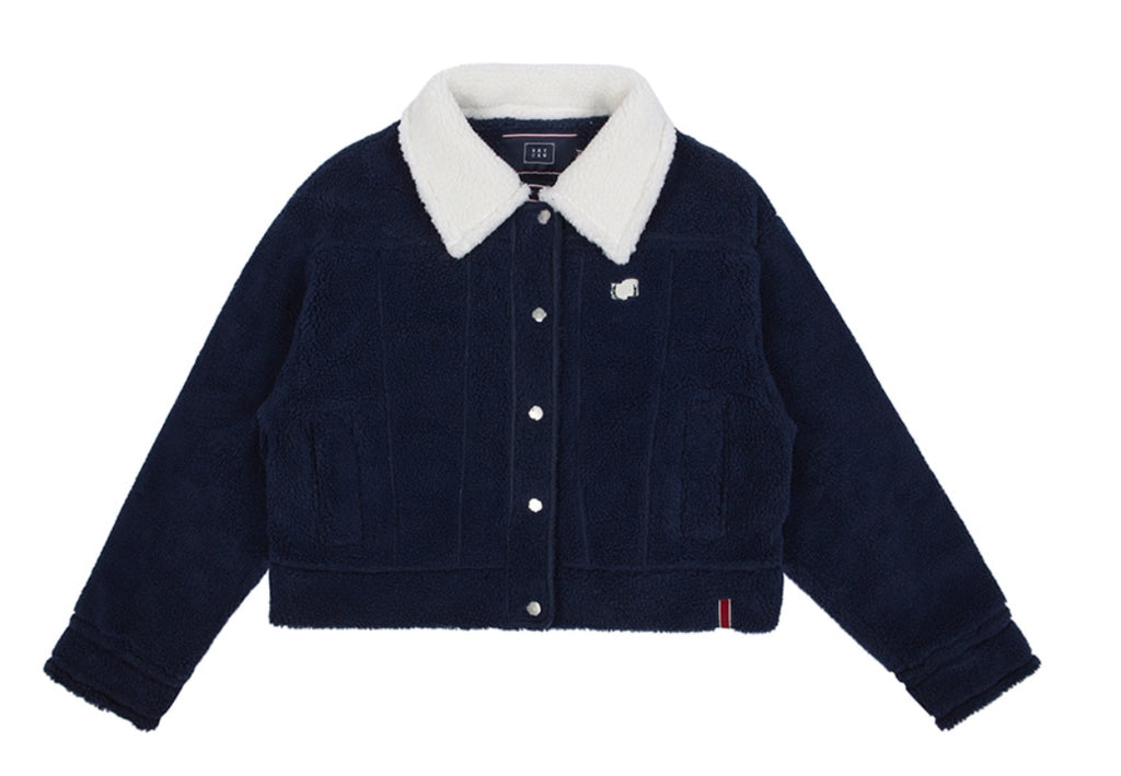 ロマンティッククラウン(ROMANTIC CROWN)   WOMANS WINTER SHERPA JACKET_NAVY