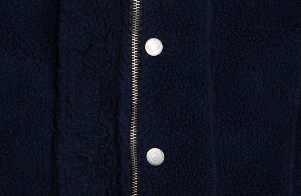 ロマンティッククラウン(ROMANTIC CROWN)   WOMANS WINTER SHERPA JACKET_NAVY