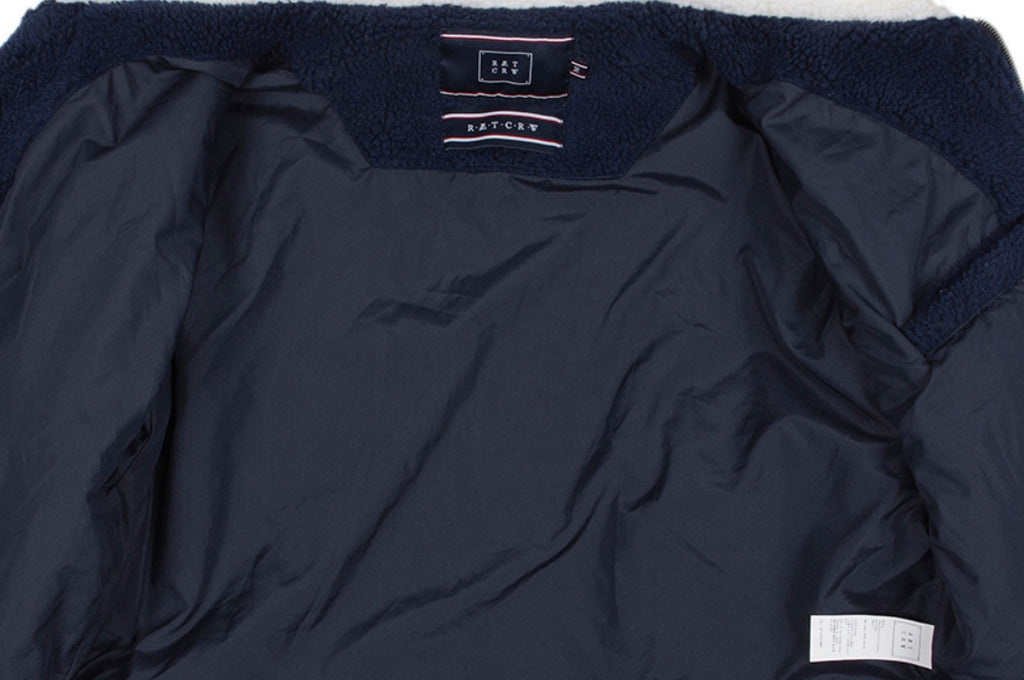 ロマンティッククラウン(ROMANTIC CROWN)   WOMANS WINTER SHERPA JACKET_NAVY