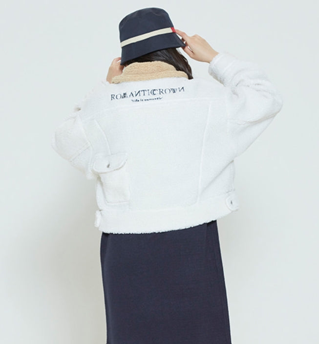 ロマンティッククラウン(ROMANTIC CROWN)  WOMANS WINTER SHERPA JACKET_OATMEAL