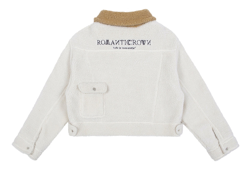 ロマンティッククラウン(ROMANTIC CROWN)  WOMANS WINTER SHERPA JACKET_OATMEAL