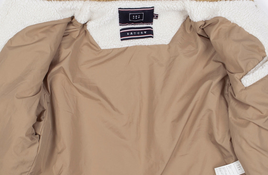 ロマンティッククラウン(ROMANTIC CROWN)  WOMANS WINTER SHERPA JACKET_OATMEAL