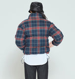 ロマンティッククラウン(ROMANTIC CROWN)  WOMANS CROSS CHECK PARKA_NAVY