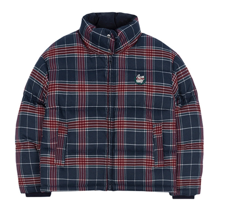 ロマンティッククラウン(ROMANTIC CROWN)  WOMANS CROSS CHECK PARKA_NAVY