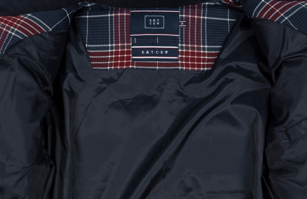 ロマンティッククラウン(ROMANTIC CROWN)  WOMANS CROSS CHECK PARKA_NAVY